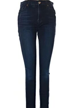 7 For All Mankind Dark Blue Skinny Jeans